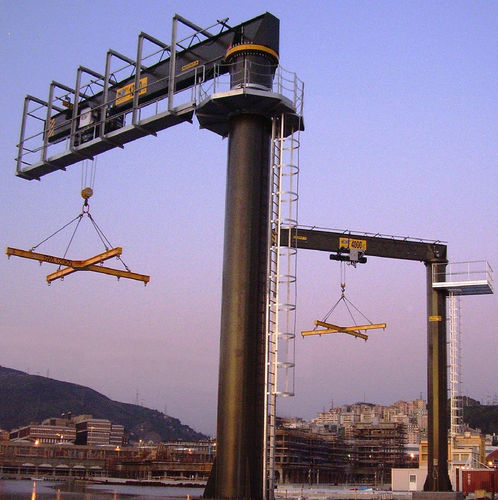 Grúa pluma de columna - GBR series - ETS engineering Spa - con control eléctrico / rotativa