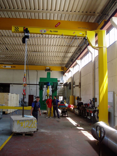 Grúa pluma de columna - GBT - ETS engineering Spa - rotativa