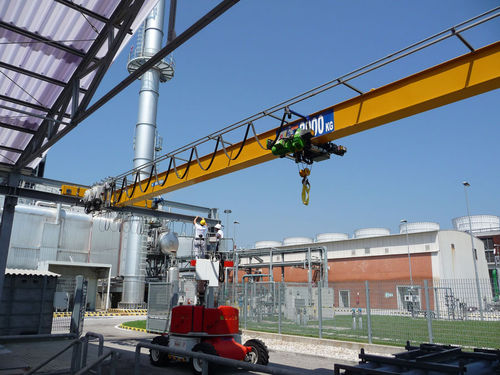 Puente grúa monorriel - ETS engineering Spa - con cabrestante de cable