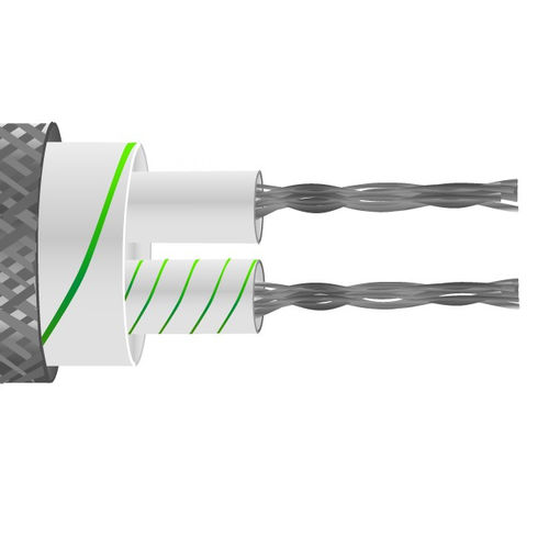 Cable óptico aislado - Labfacility Limited - de fibras múltiples / con funda de fibra de vidrio / IEC