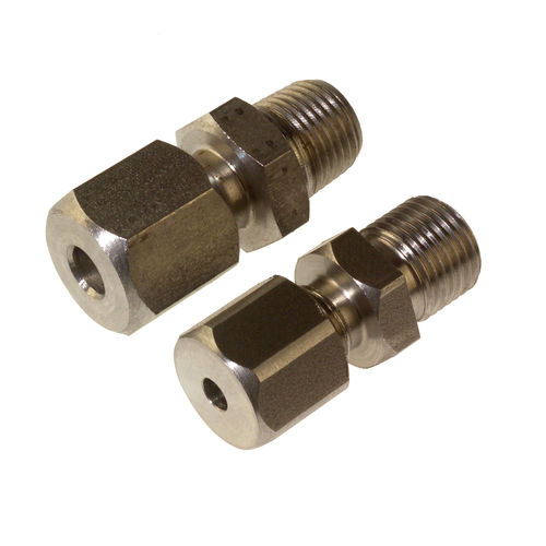 Racor hidráulico - Labfacility Limited - de rosca / de acero inoxidable / para sensor