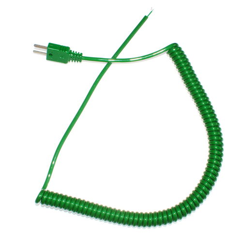 Cable eléctrico de alimentación - Retractable Curly Lead IEC - Labfacility Limited - Socket / con funda de poliuretano / IEC