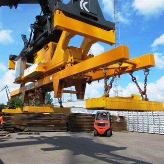 Spreader para contenedores - Heppenstall Technology - con módulo magnético