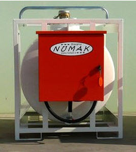 Cuba de almacenamiento de gasóleo - max. 40 l/min - numak srl - de acero inoxidable / horizontal