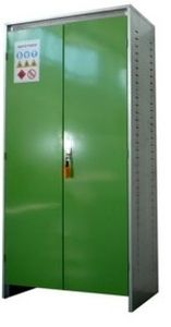 Armario de taller - 2 000 x 1 000 x 500 mm - numak srl - con patas / con puertas dobles / de acero galvanizado