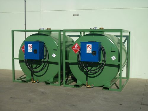 Cuba de almacenaje - MAXI series - numak srl - de combustible / de metal / horizontal