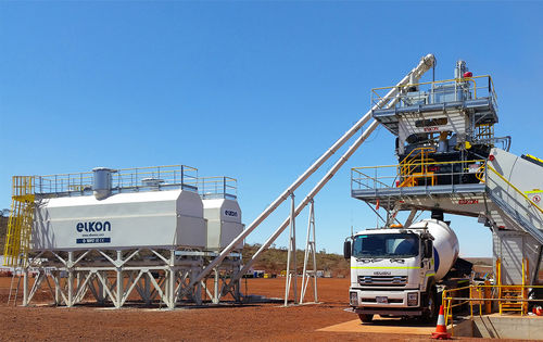 Silo de cemento - ELKON - horizontal / telescópico