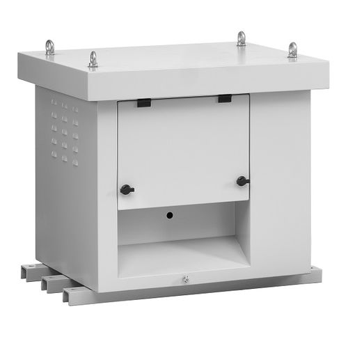Caja empotrable de suelo - EEK - Edit Elektronik - rectangular / de acero dulce / para equipamiento electrónico