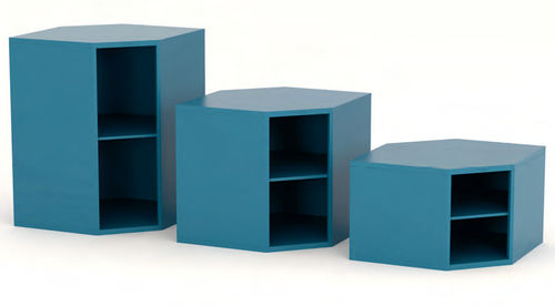 Armario angular - ASP CA series - HECO - de almacenamiento / de suelo / con estantes