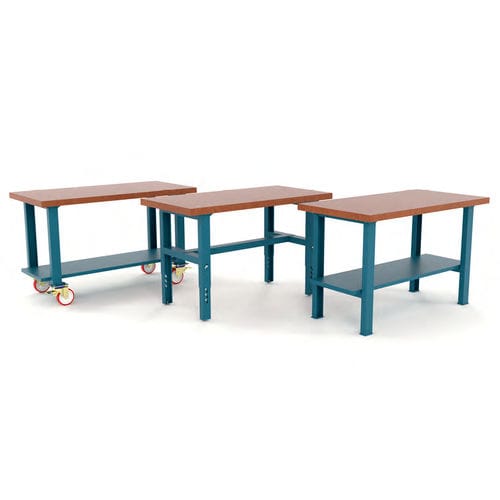 Banco de trabajo de madera - 112 series - HECO - móvil