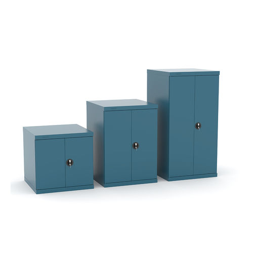 Armario de almacenamiento - 126 series - HECO - de suelo / con puertas dobles / de metal