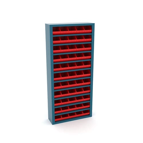 Armario de almacenamiento - V-ABULL series - HECO - de suelo / con estantes / de metal