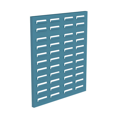 Panel perforado con cubetas con abertura frontal - V-640 series - HECO