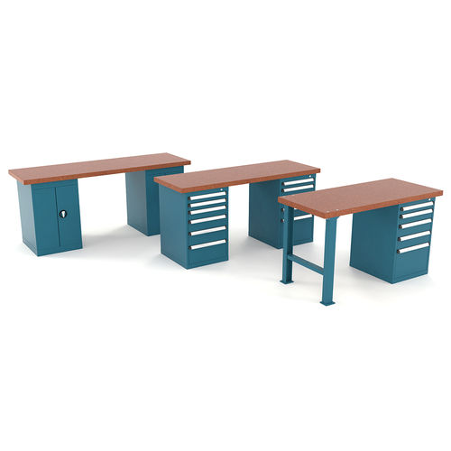 Banco de trabajo de madera - 136 series - HECO - con cajones