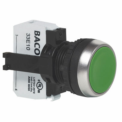 Botón pulsador táctil - BACO - IP66 / estándar / electromecánico