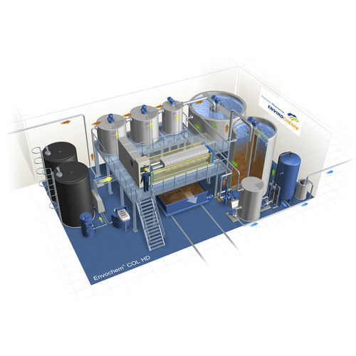 Microplanta para tratamiento de aguas residuales compacta - EnviroChemie GmbH - fisicoquímica / compacta / batch