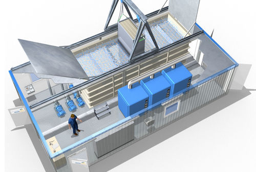Microplanta para tratamiento de aguas residuales biológica - EnviroChemie GmbH - por fangos activos