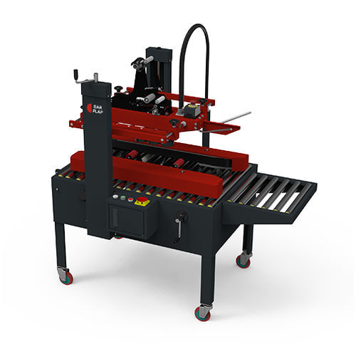 Precintadora de cajas de cartón semiautomática - P15 - EAR FLAP® - con tres solapas / cinta adhesiva