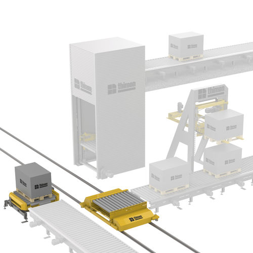 Mesa giratoria eléctrica - THIMON - horizontal / para transportador / con transportador de rodillos