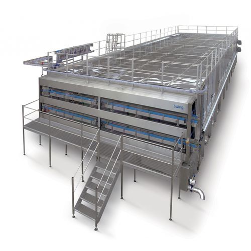 Pasteurizador de túnel - Swing - SIDEL - para zumo de frutas / para cerveza / automático