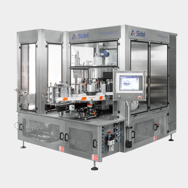 Etiquetadora automática - RollQUATTRO Evo - SIDEL - para embalajes / wraparound / para la industria de las bebidas