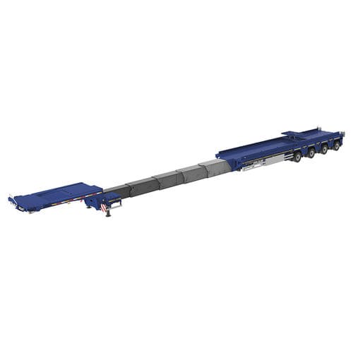 Semirremolque plataforma - VENTUM - Goldhofer - de cuello de cisne / de productos largos / de 3 ejes
