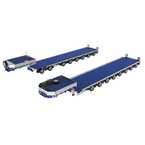 Semirremolque plataforma - »ARCUS« P series - Goldhofer - de cuello de cisne / góndola de cama rebajada / de 8 ejes