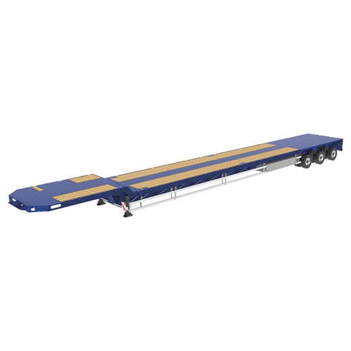 Semirremolque plataforma - SPZ-GP - Goldhofer - para aerogenerador / de 3 ejes / de acoplamiento