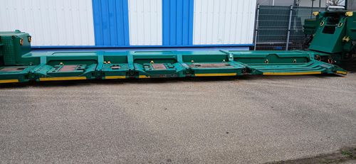 Semirremolque de cuello de cisne - STZ-VLS - Goldhofer - para obras / de 4 ejes / hidráulico