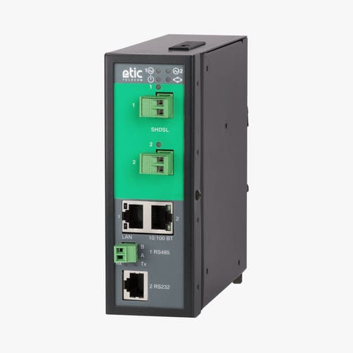 Conmutador Ethernet administrable - XSLAN-2220 - ETIC TELECOM - 3 puertos / en riel DIN / RS-232