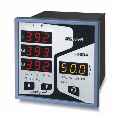 Analizador para redes eléctricas trifásicas - Q96D4      - FRER - de calidad de la energía / integrable / digital