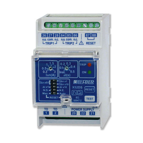 Relé de protección de fuga a tierra - X52DSX - FRER - AC / para transformador / en riel DIN