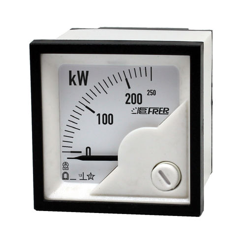 Vatímetro de potencia activa - F48W series - FRER - analógico / monofásico / trifásico