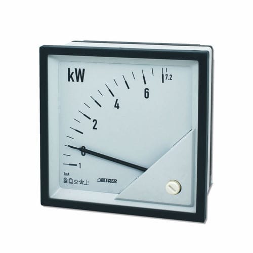 Vatímetro de potencia activa - F72W series - FRER - analógico / monofásico / trifásico