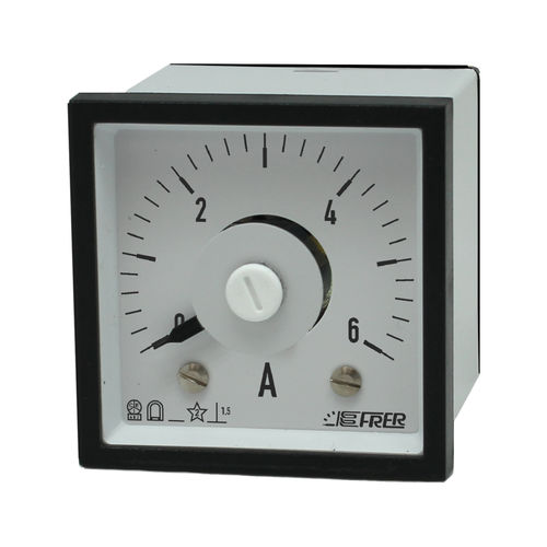 Amperímetro analógico - A48MAX - FRER - DC / montado en panel