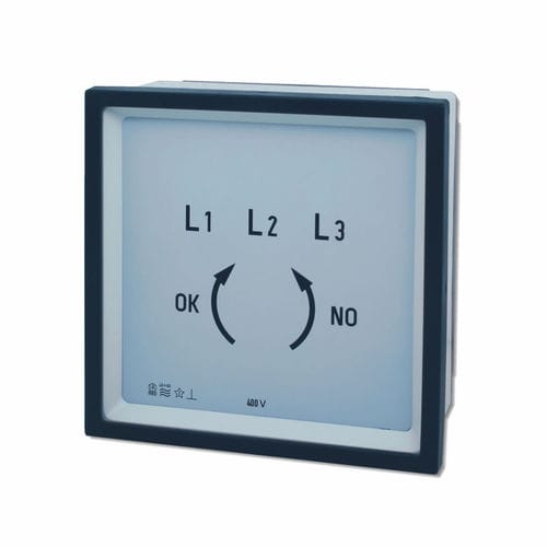 Indicador de secuencia de fases - F series - FRER - analógico / para montaje sobre panel