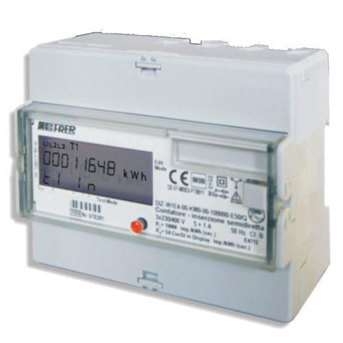 Contador de energía eléctrica trifásico - DIZMID - FRER - en riel DIN / certificado MID / salida de impulsos