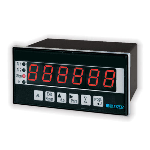 Contador de impulsos - D98 - FRER - digital / de 6 dígitos / programable