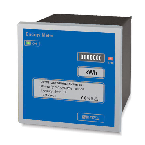Contador de energía eléctrica trifásico - C96WTM - FRER - para montaje sobre panel