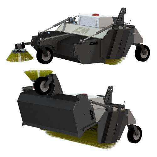 Barredora aspiradora montada sobre camión - CSK series - CM Srl - para minicargadora / para minicargadora compacta / para tractor