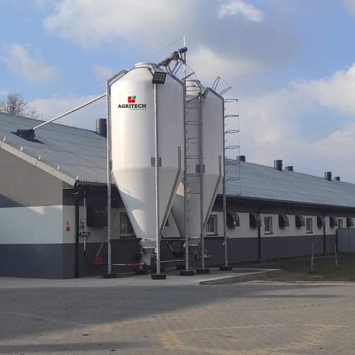 Silo de fondo cónico - SIV series - AGRITECH SRL - para polvo / para productos a granel / para granulados de madera