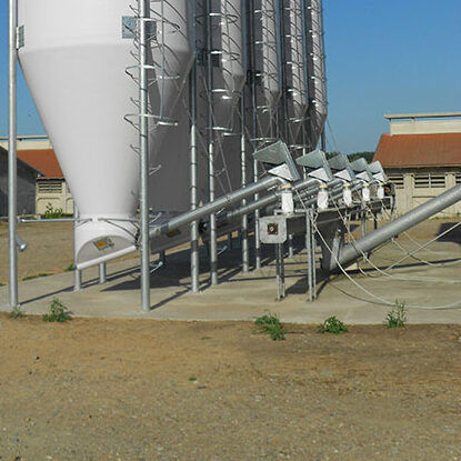 Transportador tubular - HAPPYGRAIN - AGRITECH SRL - de tornillo / de transporte / de alimentación