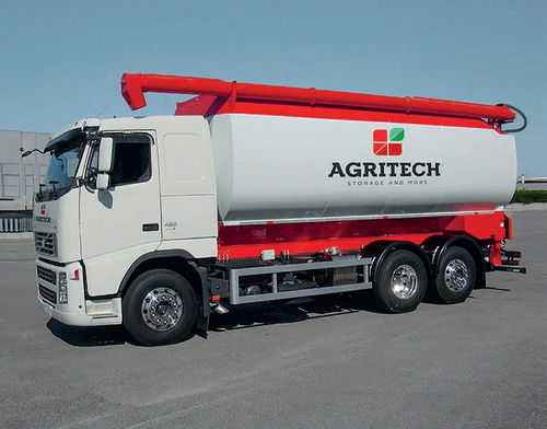 Recipiente impelente - AM series - AGRITECH SRL - para granulados / remolcable / horizontal
