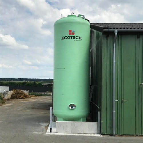 Recipiente de almacenaje - CIBO series - AGRITECH SRL - para líquido / de acero galvanizado / cilíndrico