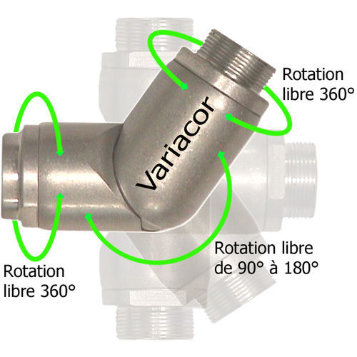 Racor para todo tipo de fluidos - DV servies  - MID - VARIACOR - hidráulico / para aire comprimido / para vacío