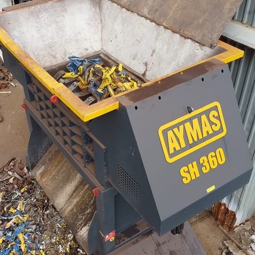 Destrozador primario - SH series - AYMAS MAKINA SAN. ve TIC. A.S. - de 2 ejes / para residuos de la industria electrónica / de metal