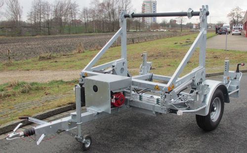Remolque portabobina - BKT 1x series - Bagela Baumaschinen GmbH & Co. KG - para transporte y tendido de cables / de 1 eje / de acoplamiento