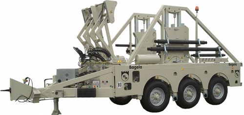 Remolque portabobina - max. ø 4 200 mm | BTT 300 - Bagela Baumaschinen GmbH & Co. KG - para transporte y tendido de cables / de 3 ejes / de acoplamiento