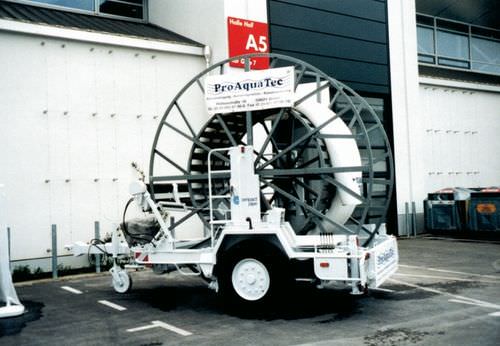 Remolque portabobina - BRT 65 - Bagela Baumaschinen GmbH & Co. KG - de transporte y tendido de tubos / de 1 eje / de acoplamiento