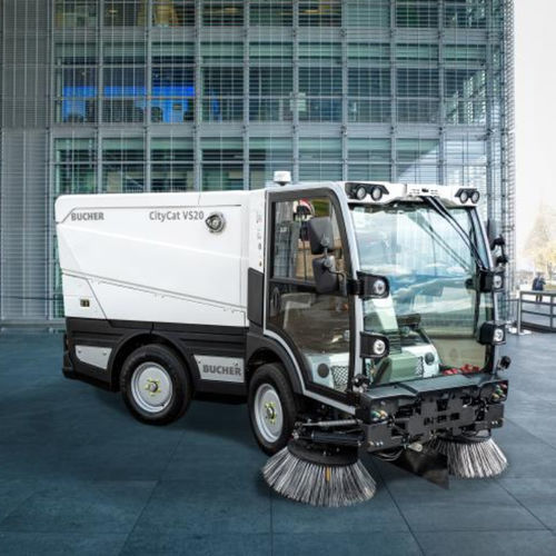 Barredora aspiradora para montaje en vehículo - CityCat VS20 - Bucher Municipal AG - con motor de combustión / de exterior / con 3 cepillos